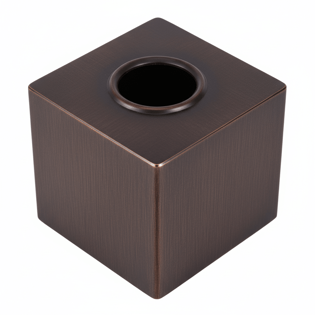 Allegra Bronze Finish Tissue Box