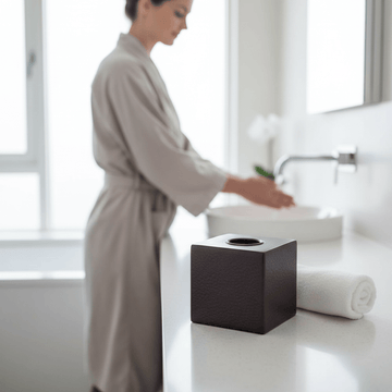 Allegra Bronze Finish Tissue Box