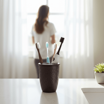 Allegra Bronze Finish Toothbrush Holder
