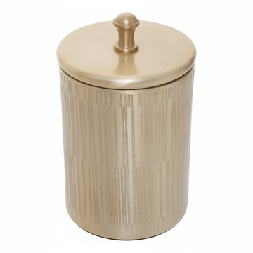 Allegra Champagne Finish Bathroom Jar