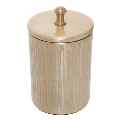 Allegra Champagne Finish Bathroom Jar