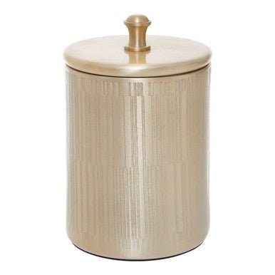 Allegra Champagne Finish Bathroom Jar