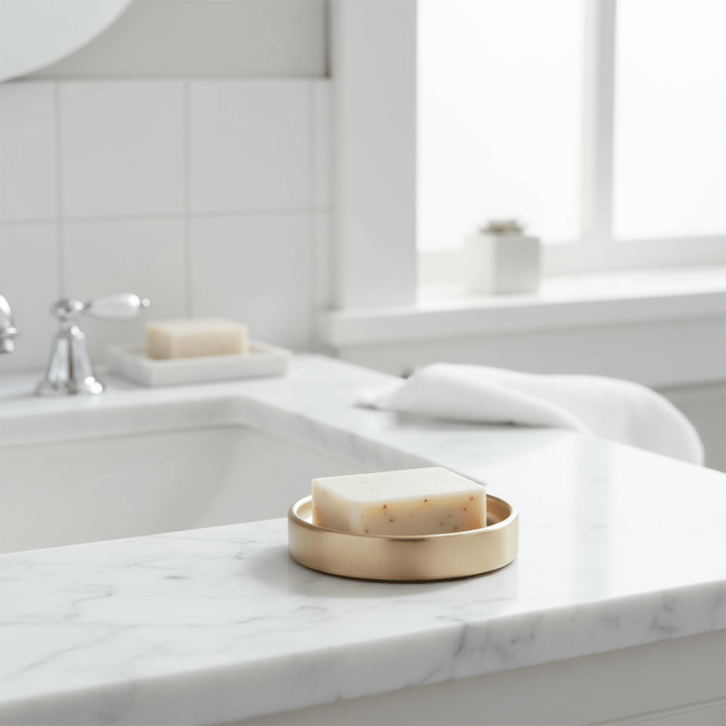 Allegra Champagne Finish Soap Dish