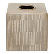Allegra Champagne Finish Tissue Box