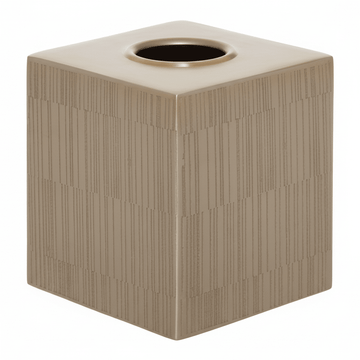 Allegra Champagne Finish Tissue Box