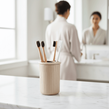 Allegra Champagne Finish Toothbrush Holder