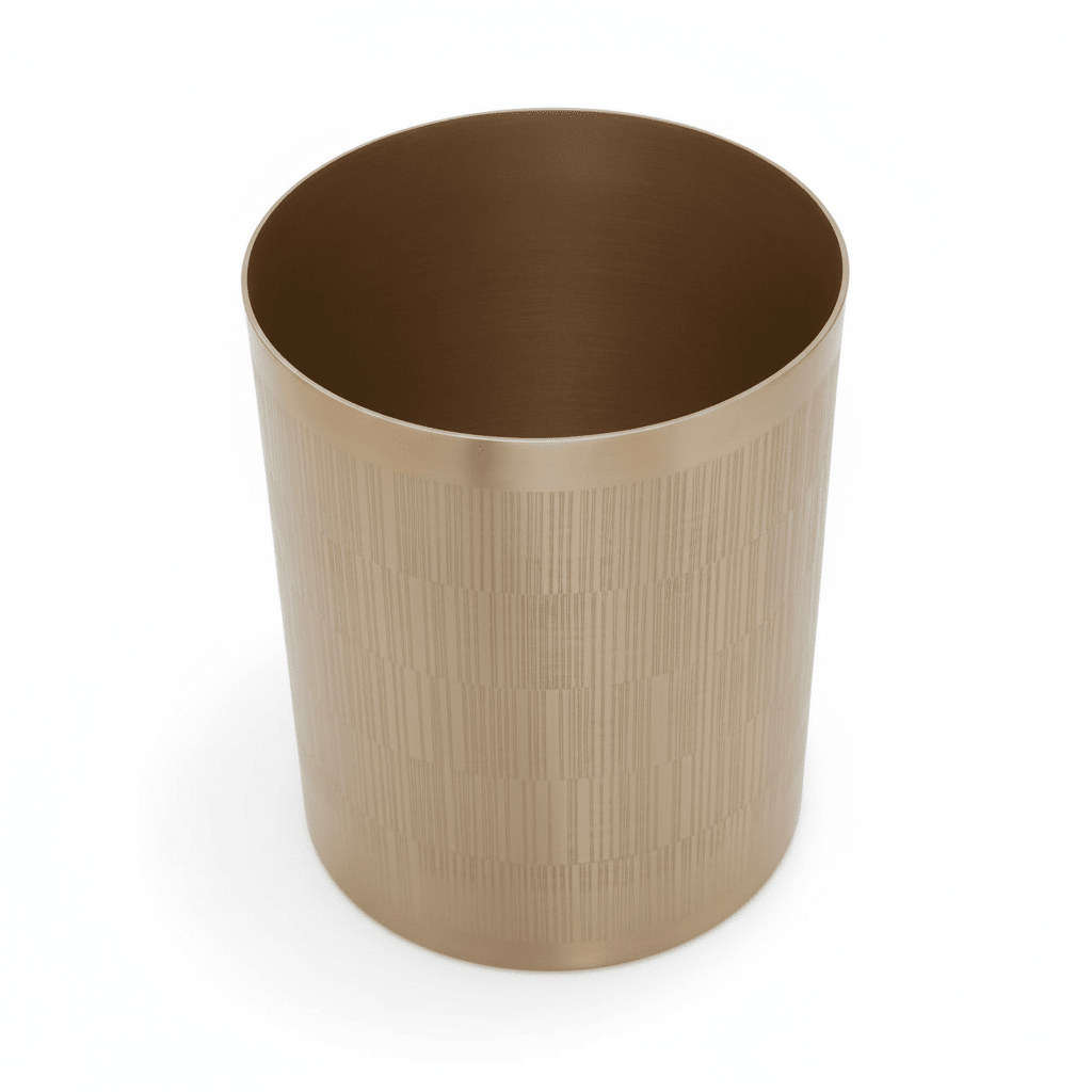 Allegra Champagne Finish Waste Bin