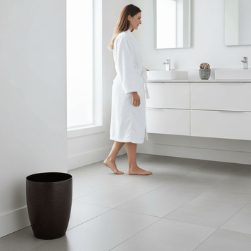Allegra Dark Bronze Finish Waste Bin