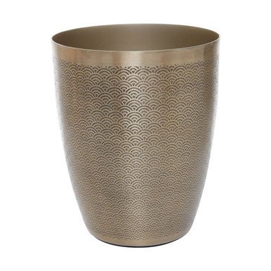 Allegra Etched Detail Aluminium Waste Bin