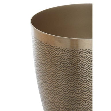 Allegra Etched Detail Aluminium Waste Bin