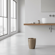 Allegra Etched Detail Aluminium Waste Bin