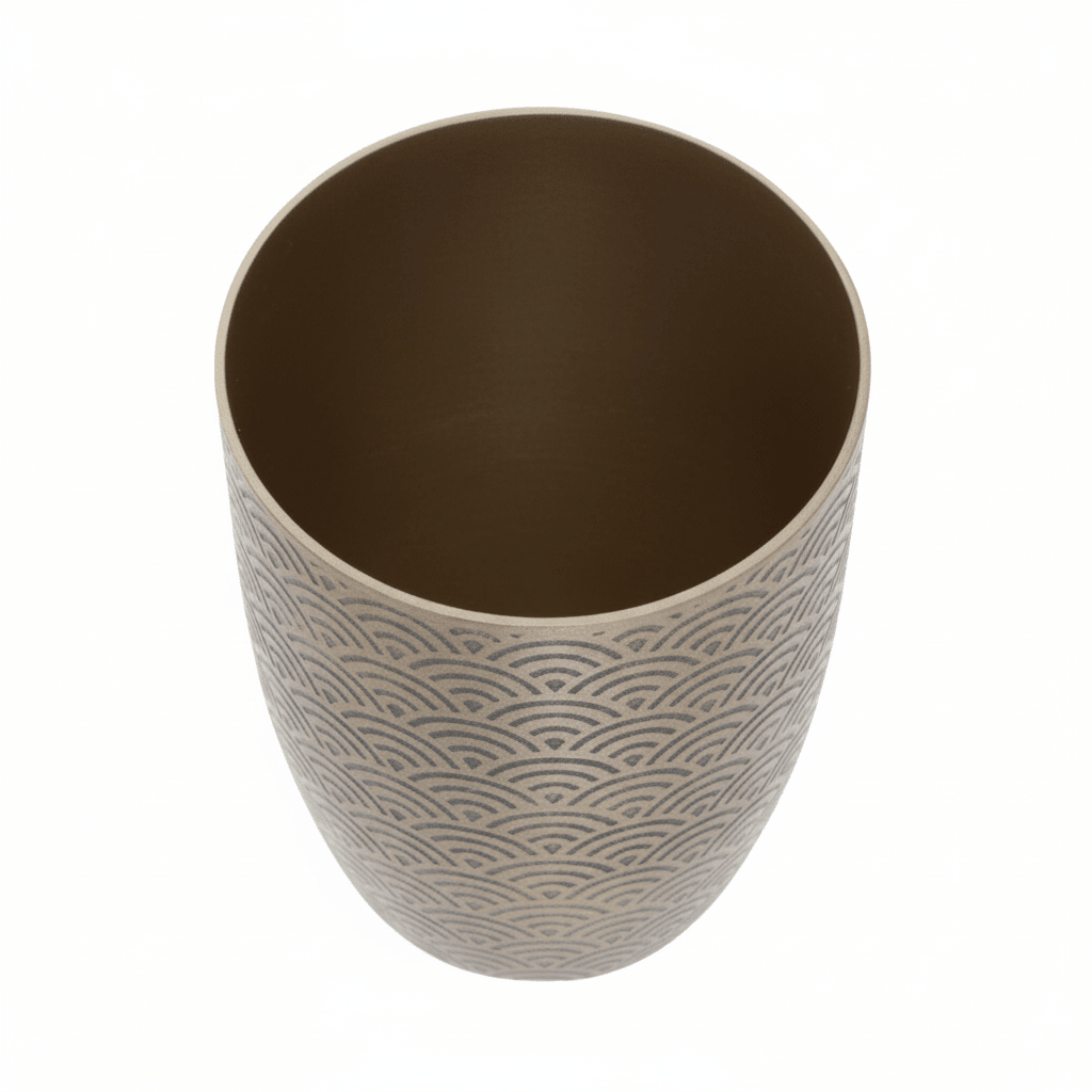 Allegra Etched Metallic Bathroom Tumbler