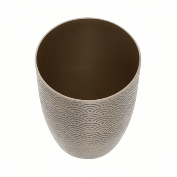 Allegra Etched Metallic Bathroom Tumbler