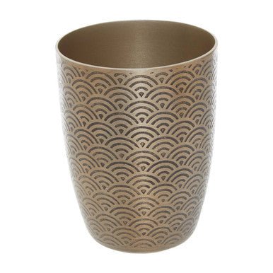 Allegra Etched Metallic Bathroom Tumbler