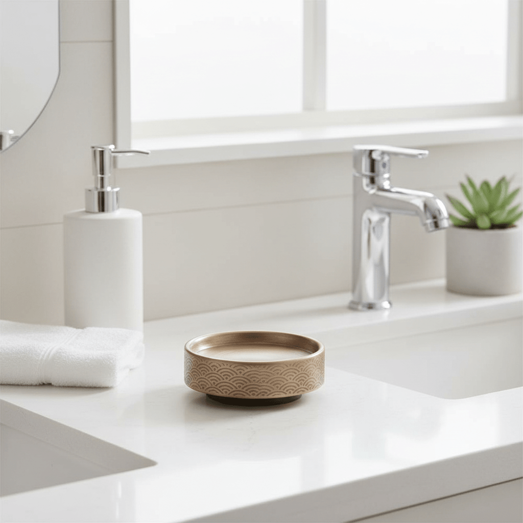 Allegra Etched Metallic Soap Dish