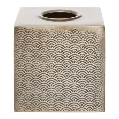 Allegra Etched Metallic Tissue Box