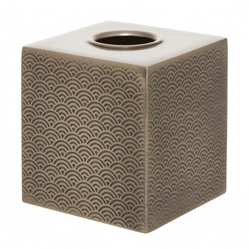 Allegra Etched Metallic Tissue Box