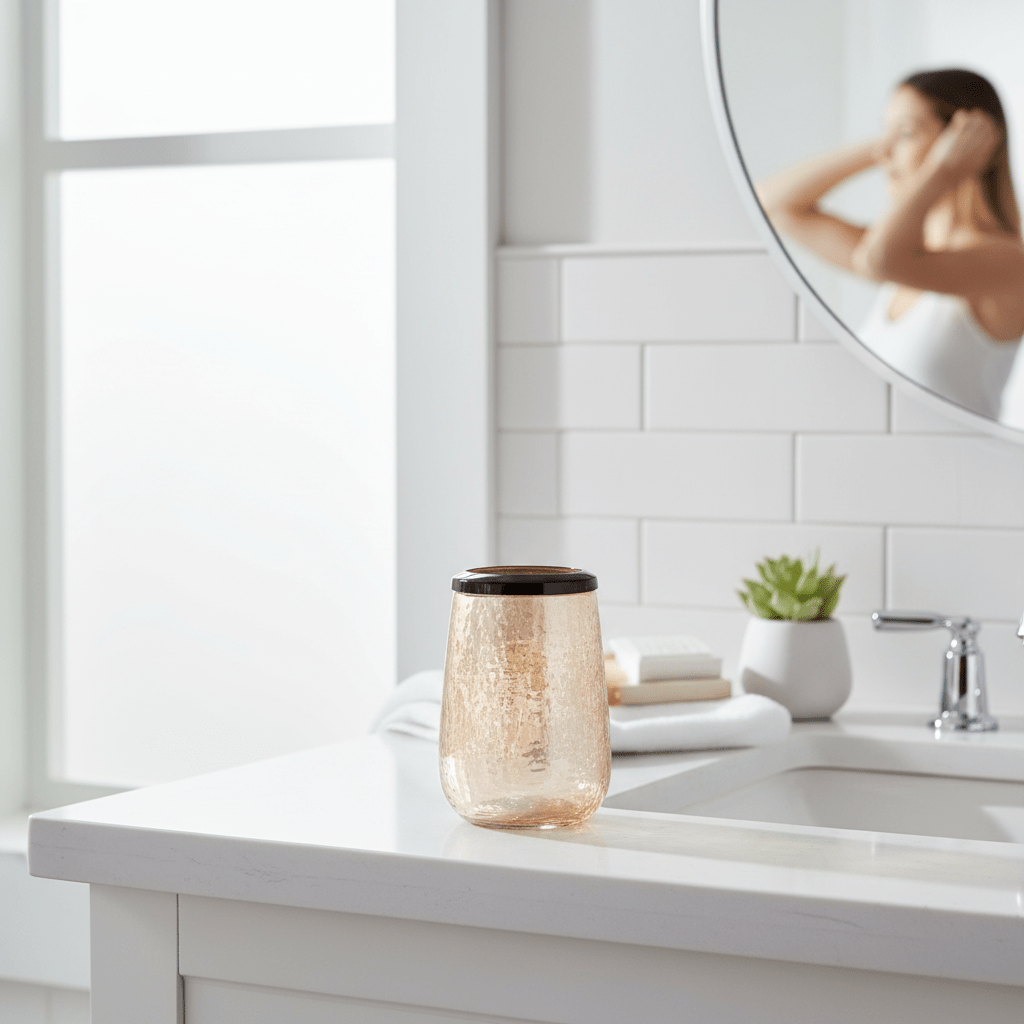 Allegra Glass Bathroom Tumbler