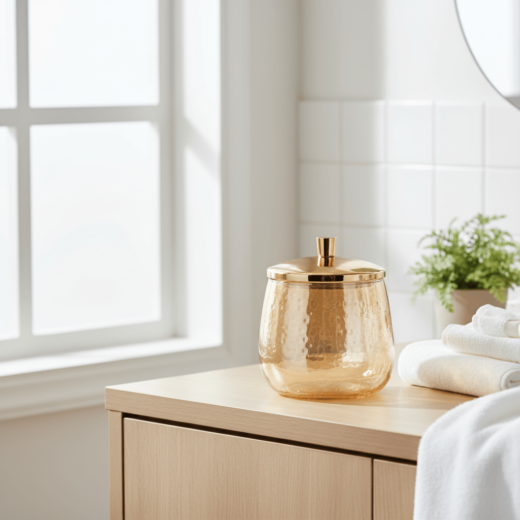 Allegra Glass Bathtoom Jar