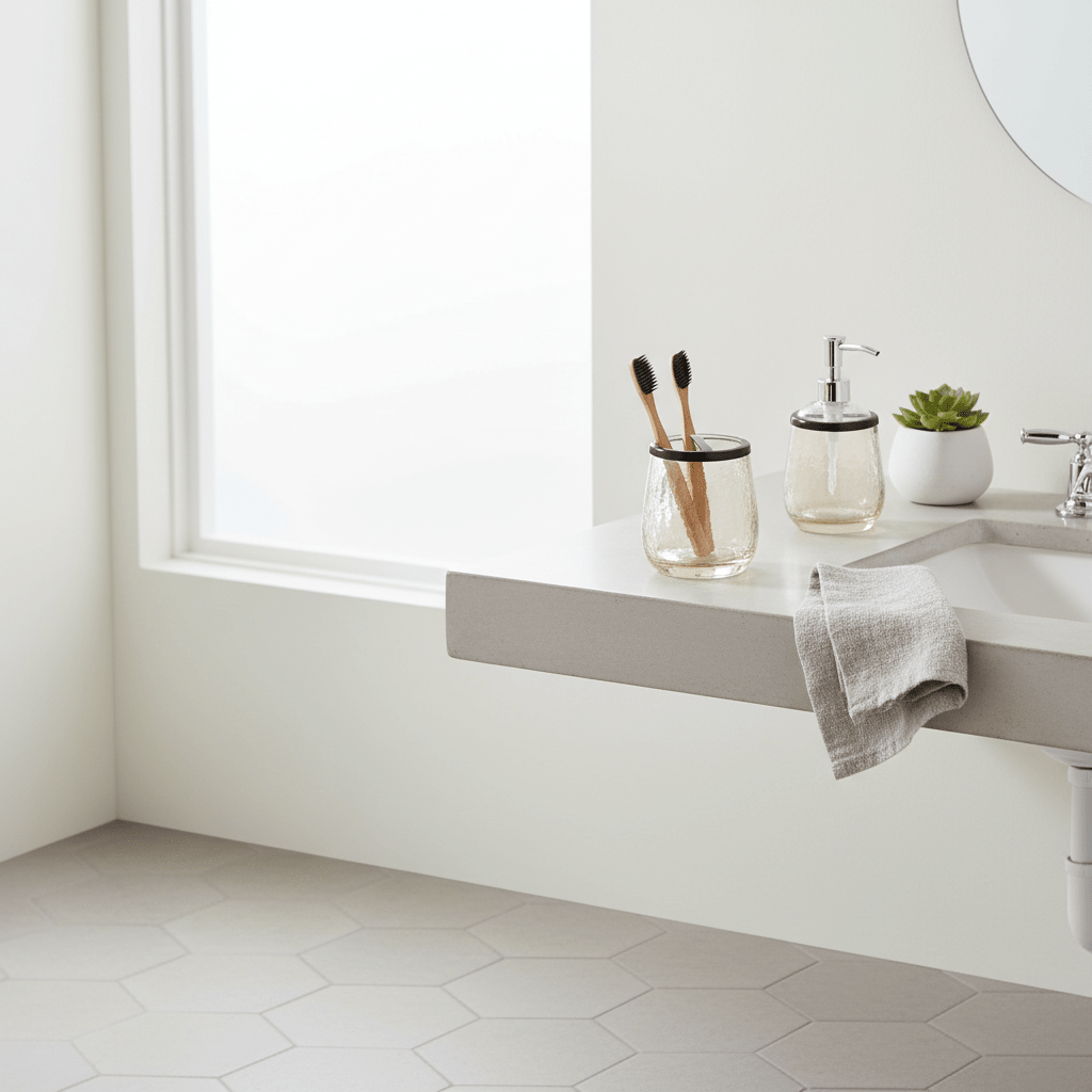 Allegra Glass Toothbrush Holder