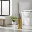 Allegra Gold Finish Aluminium Toilet Brush