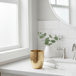 Allegra Gold Finish Bathroom Tumbler