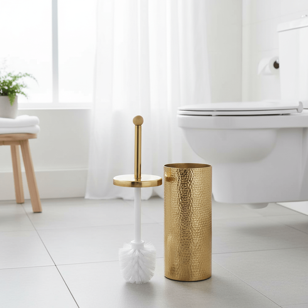 Allegra Gold Finish Toilet Brush