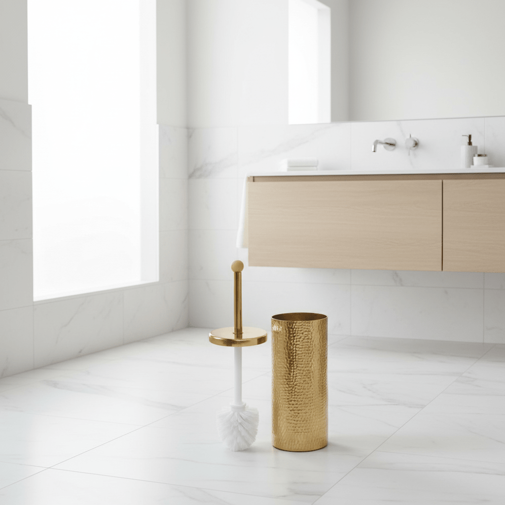 Allegra Gold Finish Toilet Brush