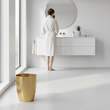 Allegra Gold Finish Waste Bin