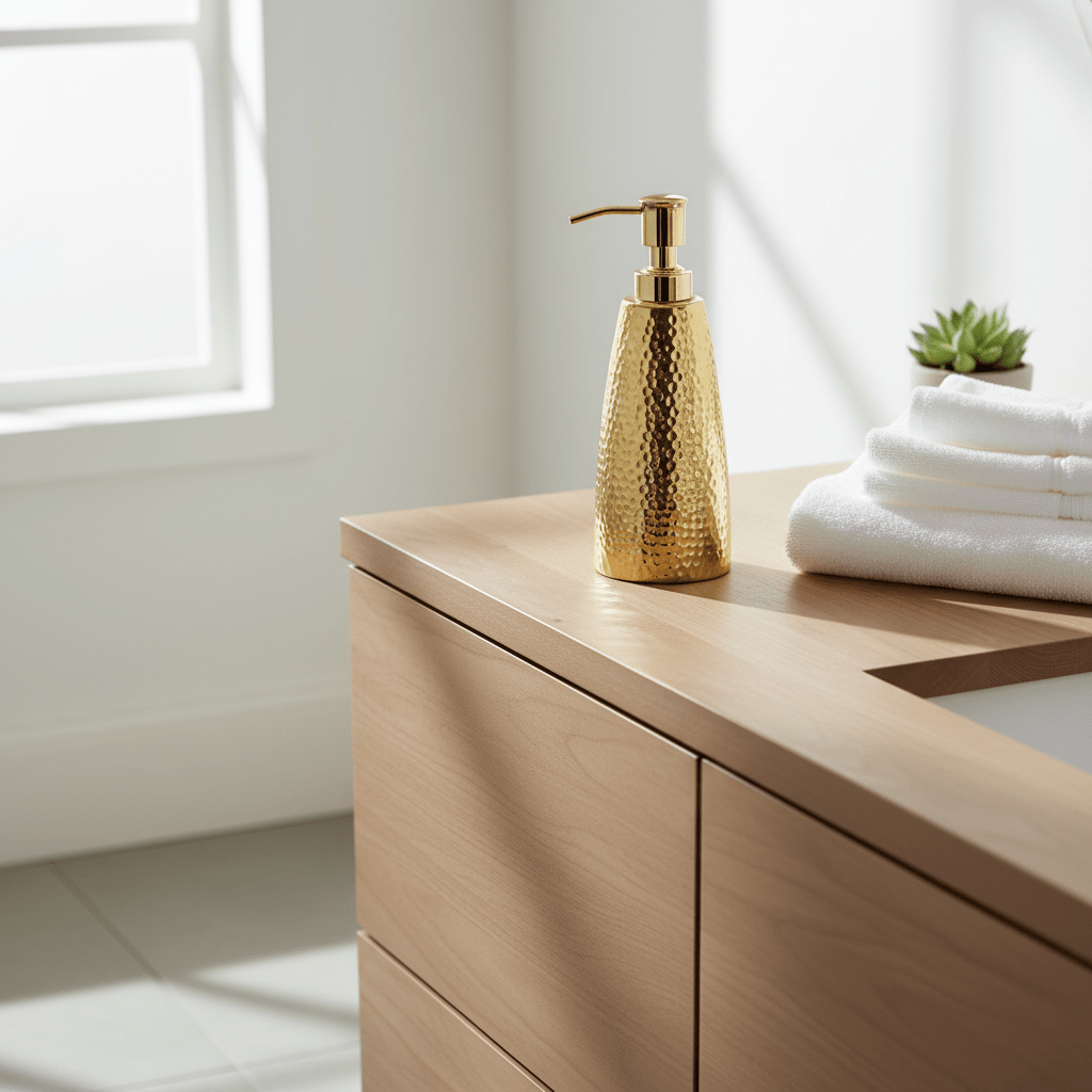 Allegra Hammered Effect Soap Dispenser