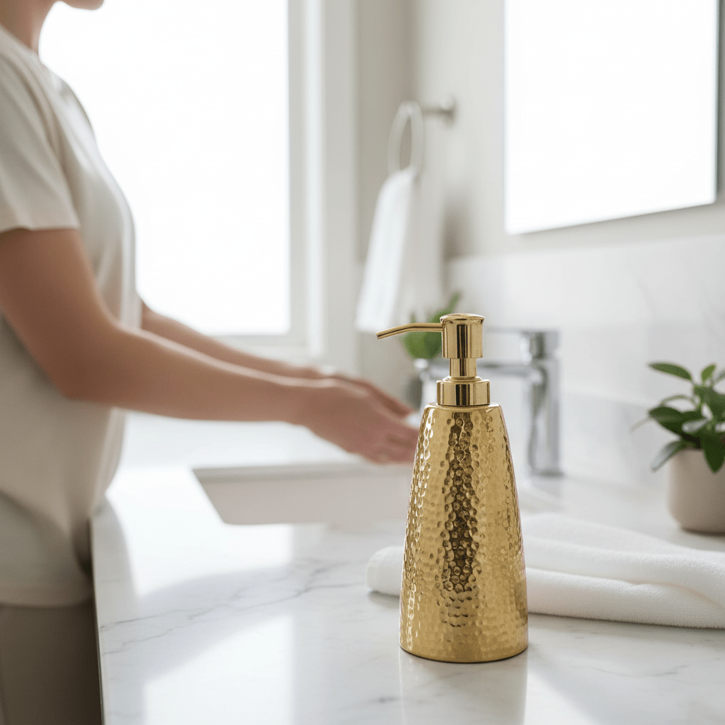 Allegra Hammered Effect Soap Dispenser