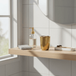 Allegra Hammered Effect Toothbrush Holder