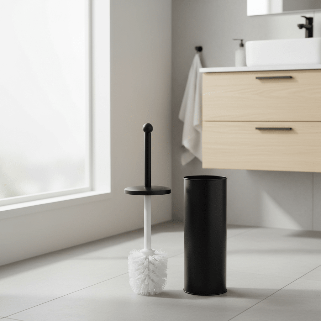 Allegra Kiara Black Toilet Brush