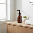 Allegra Kiara Brown Glass Soap Dispenser