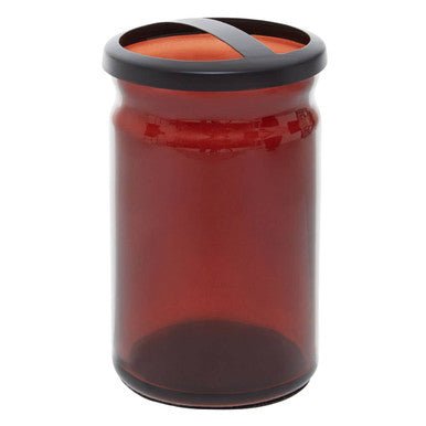 Allegra Kiara Brown Glass Toothbrush Holder