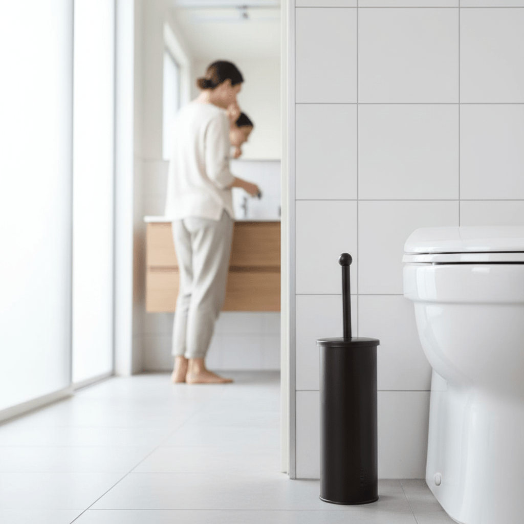 Allegra Kiara Dark Brown Toilet Brush