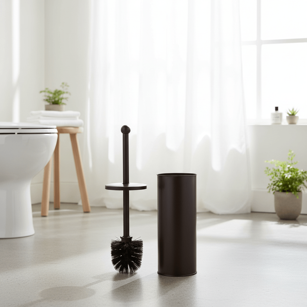 Allegra Kiara Dark Brown Toilet Brush