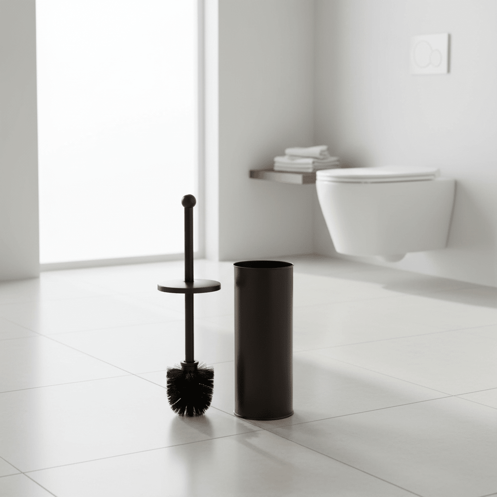 Allegra Kiara Dark Brown Toilet Brush