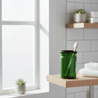 Allegra Kiara Green Glass Bathroom Glass Tumbler