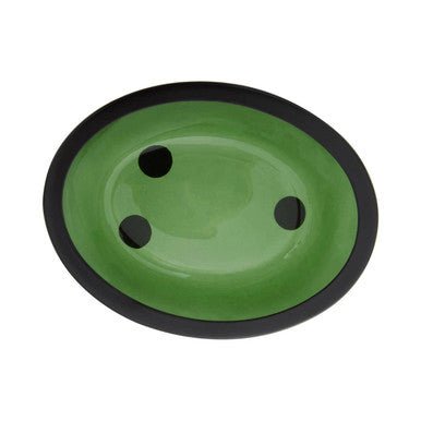 Allegra Kiara Green Glass Soap Dish