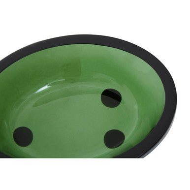 Allegra Kiara Green Glass Soap Dish