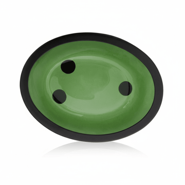 Allegra Kiara Green Glass Soap Dish