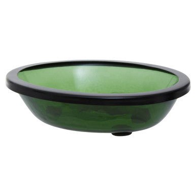 Allegra Kiara Green Glass Soap Dish