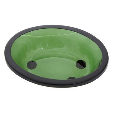 Allegra Kiara Green Glass Soap Dish