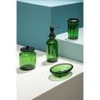 Allegra Kiara Green Glass Toothbrush Holder