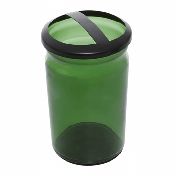 Allegra Kiara Green Glass Toothbrush Holder