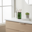 Allegra Kiara Green Glass Toothbrush Holder