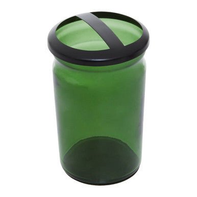 Allegra Kiara Green Glass Toothbrush Holder