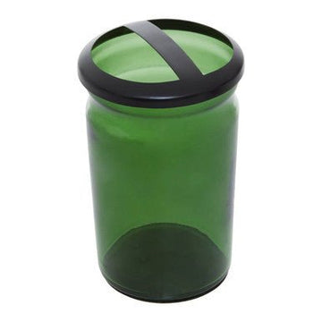 Allegra Kiara Green Glass Toothbrush Holder
