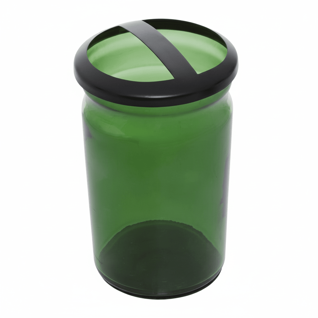 Allegra Kiara Green Glass Toothbrush Holder